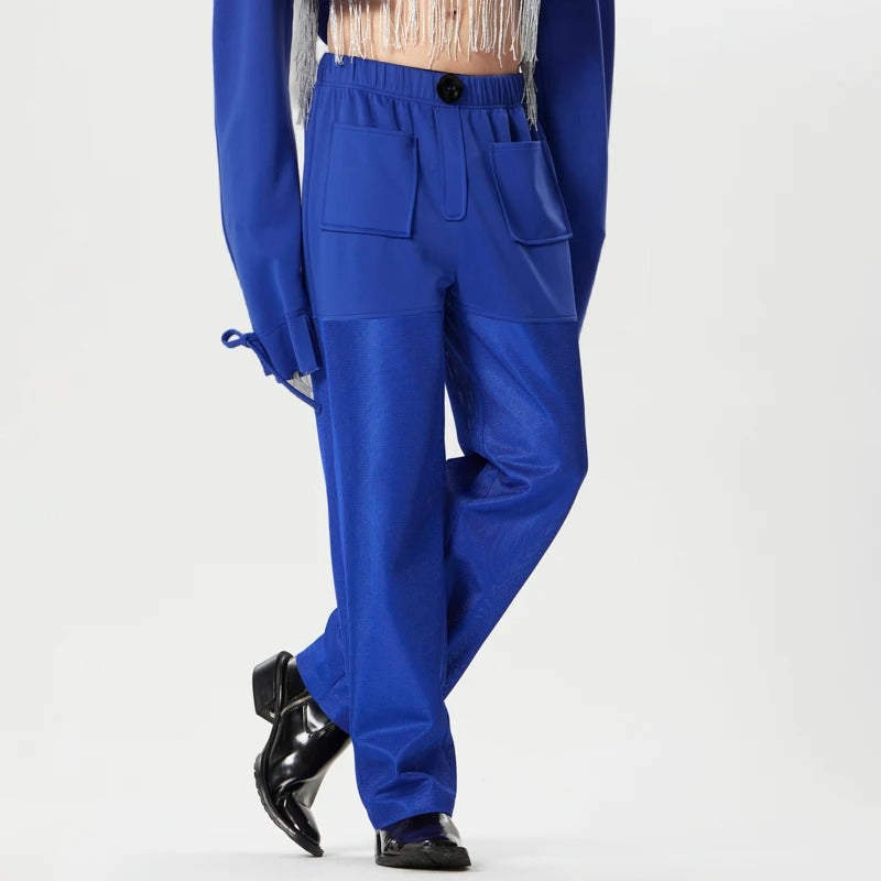Royal Blue Refined Cargo Trousers