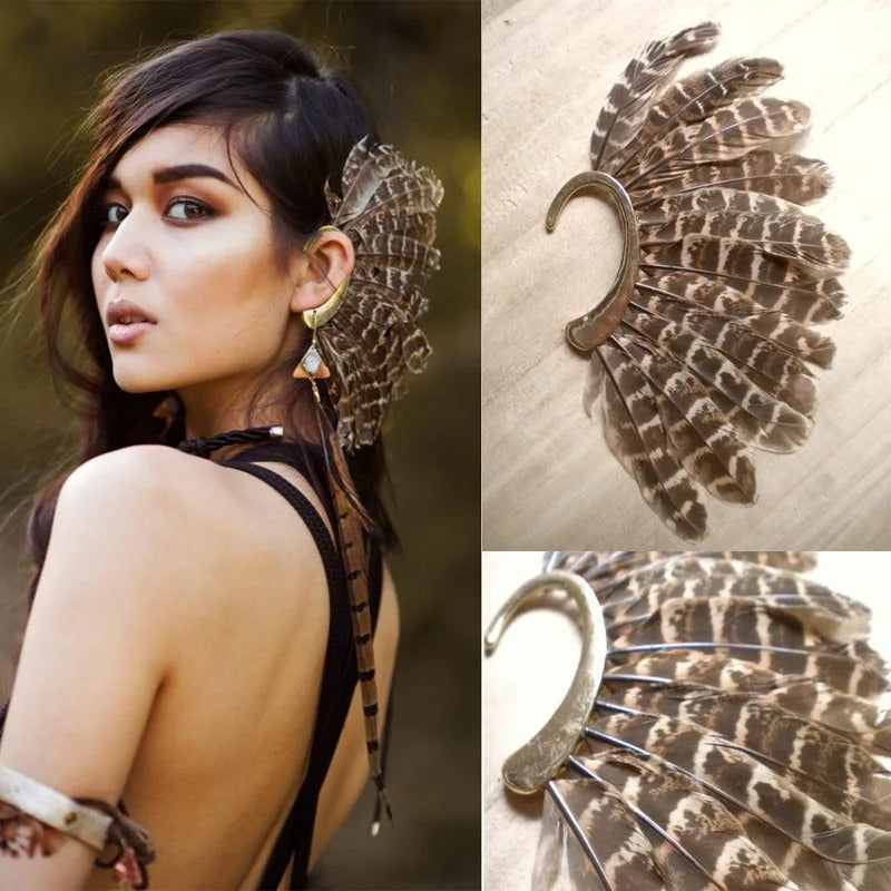 Feathered Earpin