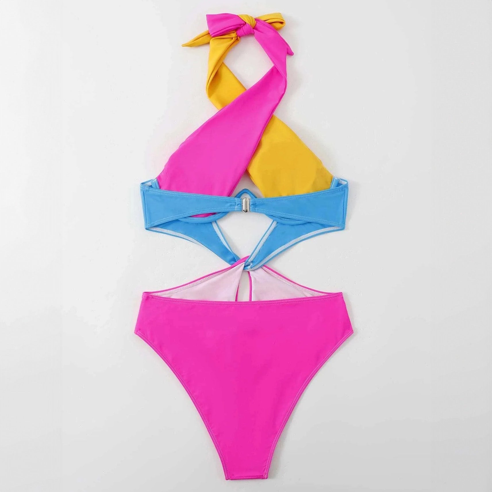 Sexy Contrast Color Swimwear