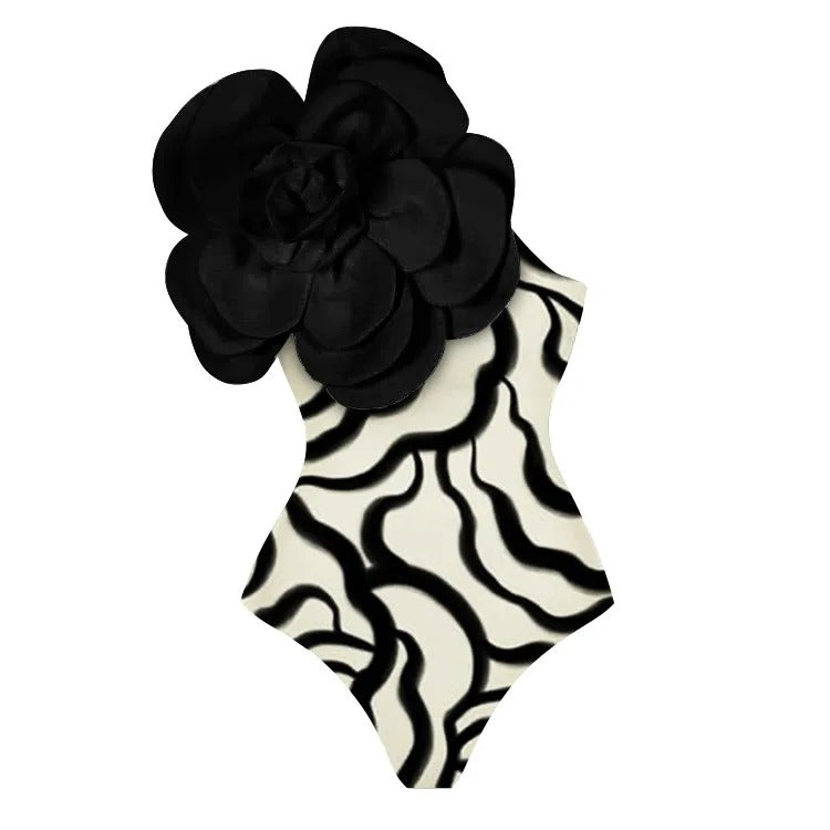 Women 3D Flower Bodysuit