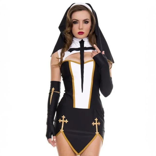 Women's Sexy Nun Cosplay Costume