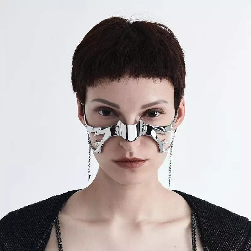 Cyber Punk Fluid Mask Earrings 4