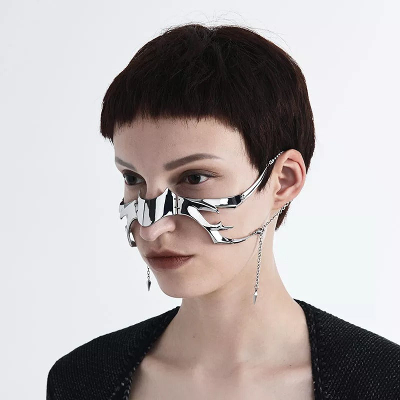 Cyber Punk Fluid Mask Earrings 5