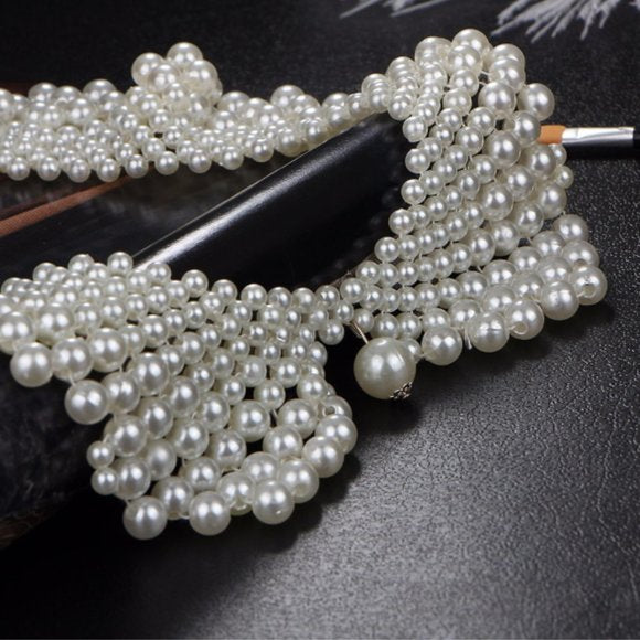 Vintage Alloy Imitation Pearls Necklaces