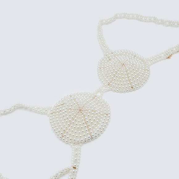 Handmade Pearl Embellished Bra7